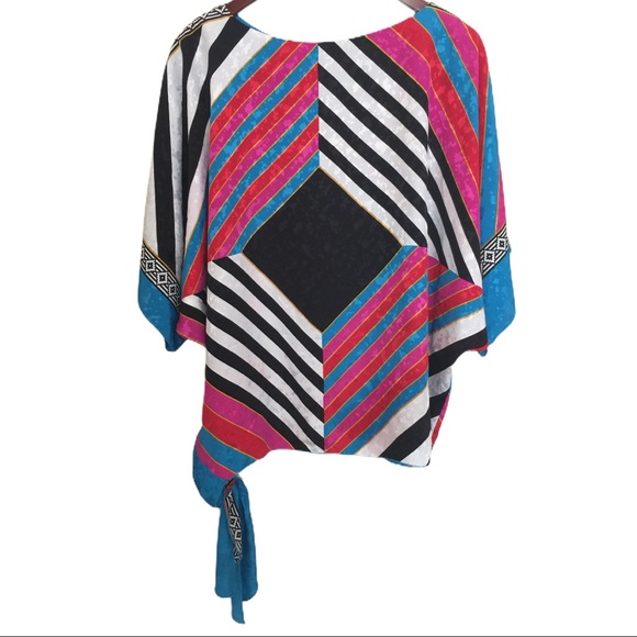 La Chemies Vintage 80s Oversized Batwing Top - Picture 2 of 9